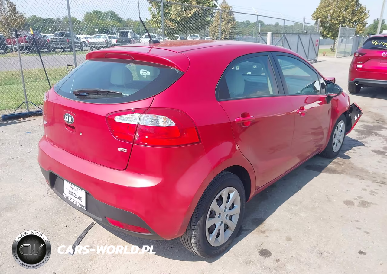 2013 Kia Rio Lx VIN:KNADM5A3XD6285155 - 4