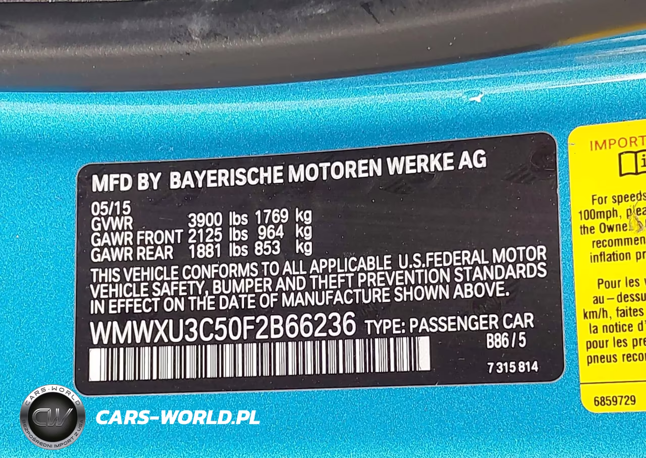 2015 Mini Hardtop Cooper S VIN:WMWXU3C50F2B66236 - 9