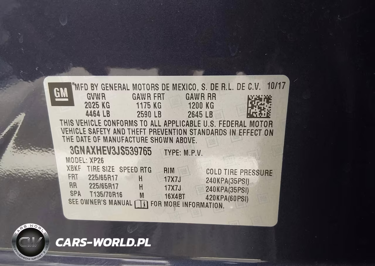 2018 Chevrolet Equinox Ls VIN:3GNAXHEV3JS539765 - 9