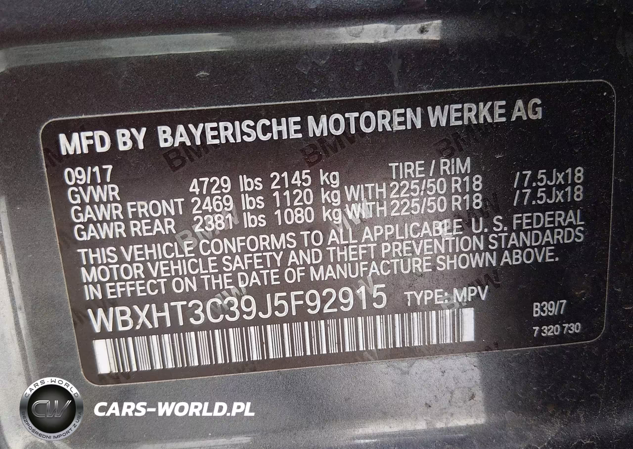 2018 BMW X1 xDrive28I VIN:WBXHT3C39J5F92915 - 9