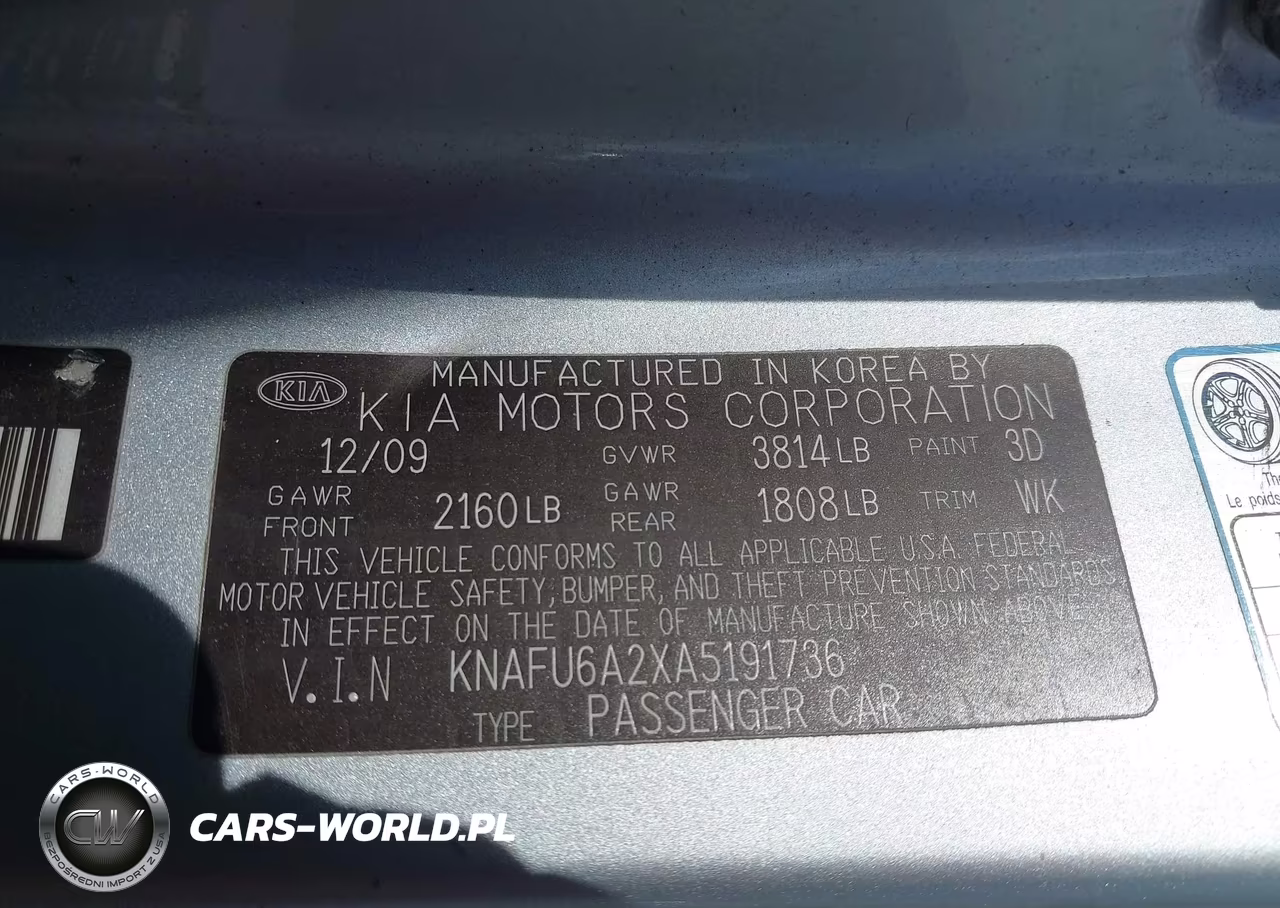 2010 Kia Forte Koup Ex VIN:KNAFU6A2XA5191736 - 9