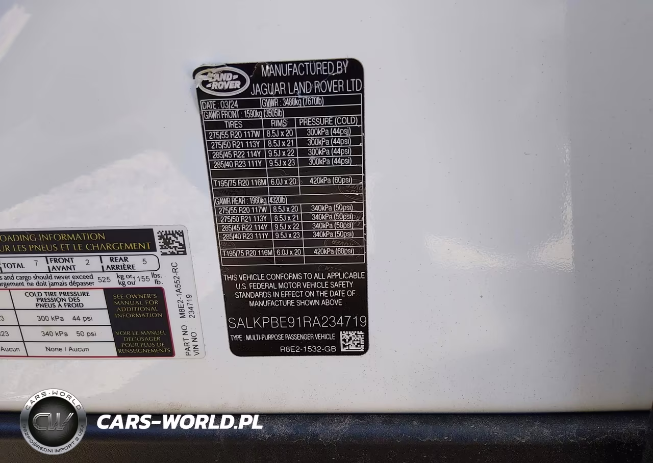 2024 Land Rover Range Rover P530 Se VIN:SALKPBE91RA234719 - 9