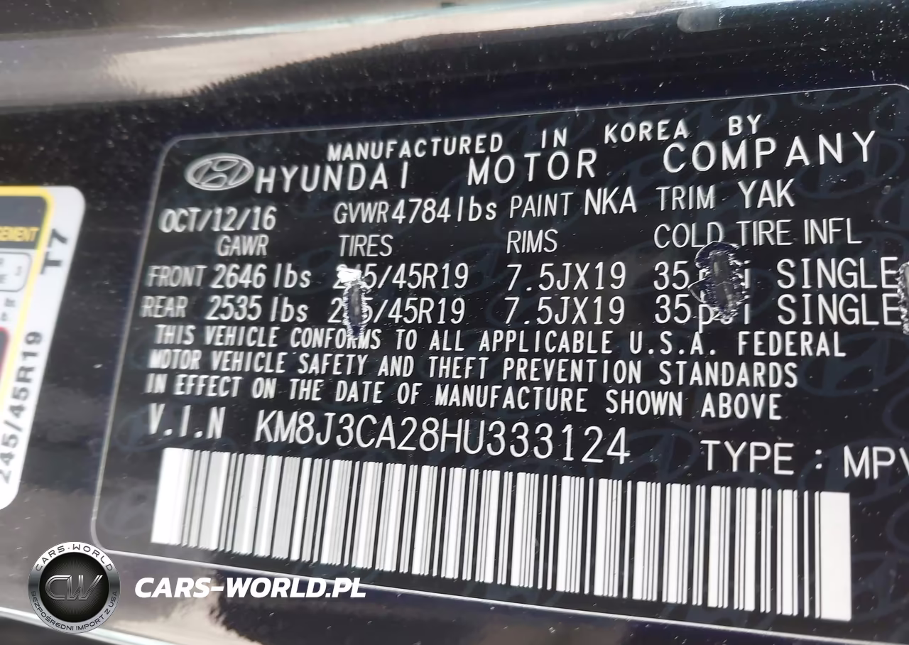2017 Hyundai Tucson Limited VIN:KM8J3CA28HU333124 - 9