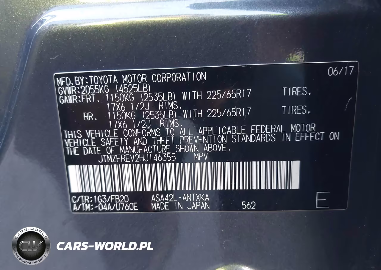 2017 Toyota Rav4 Le VIN:JTMZFREV2HJ146355 - 9