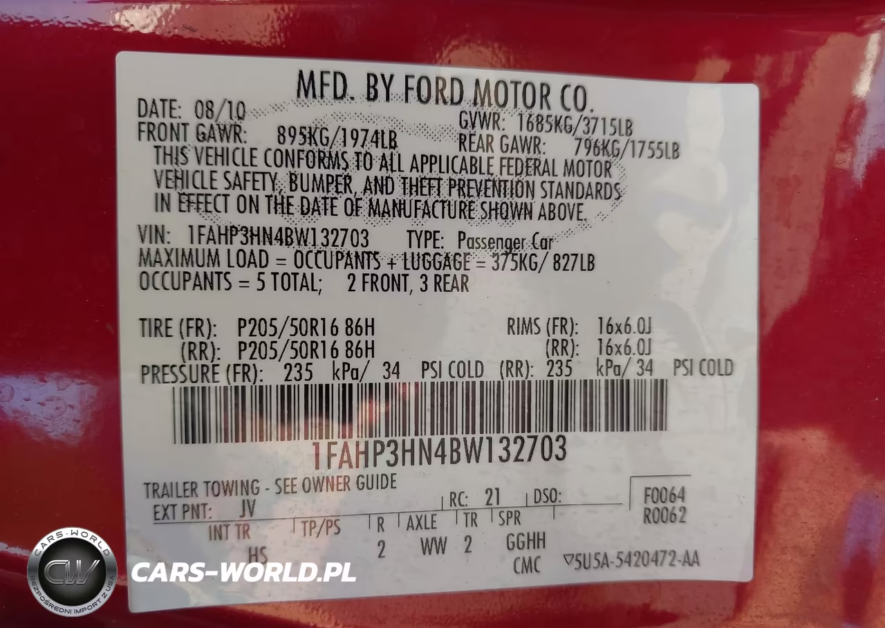 2011 Ford Focus Sel VIN:1FAHP3HN4BW132703 - 9