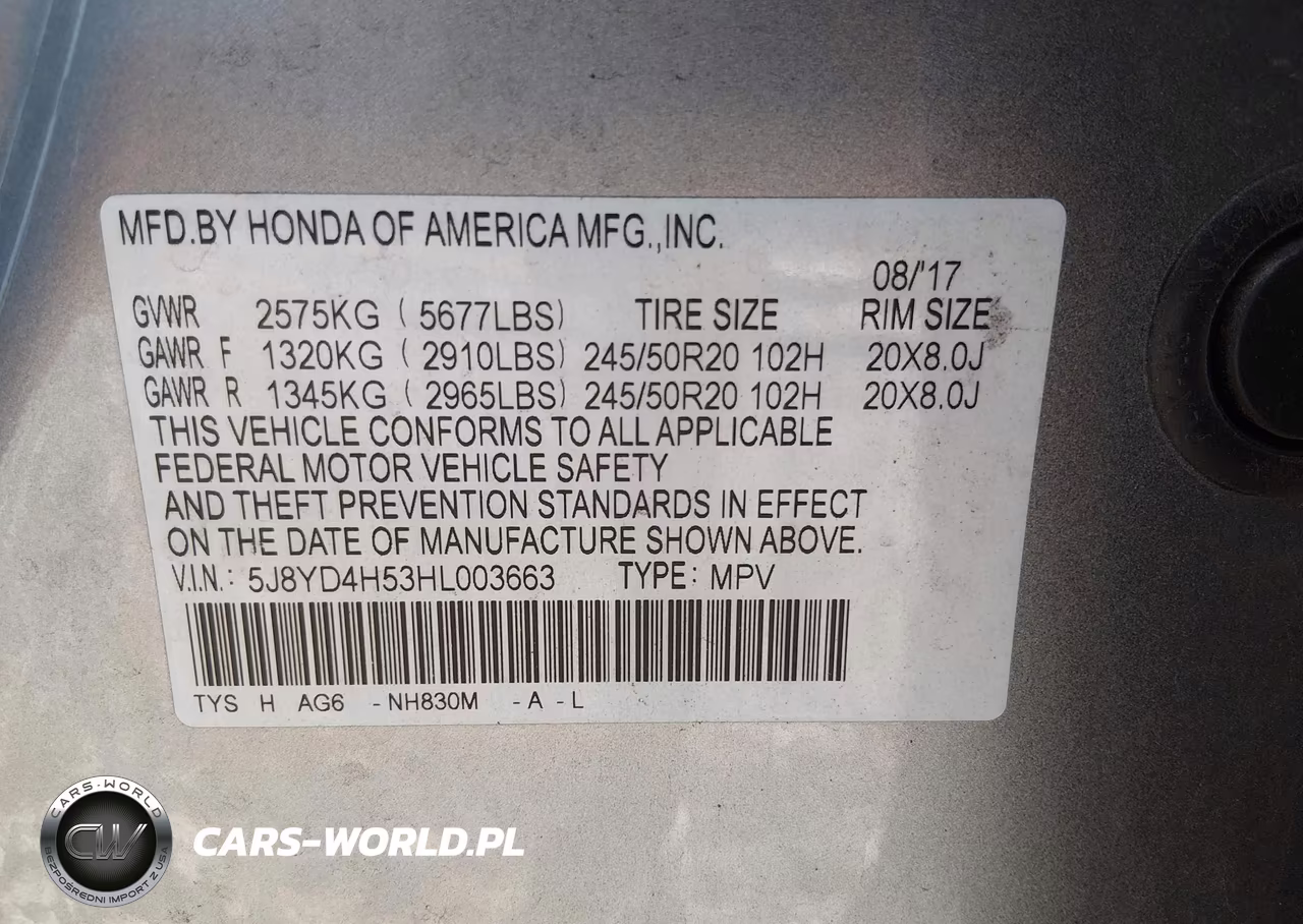 2017 Acura Mdx Technology Package VIN:5J8YD4H53HL003663 - 9