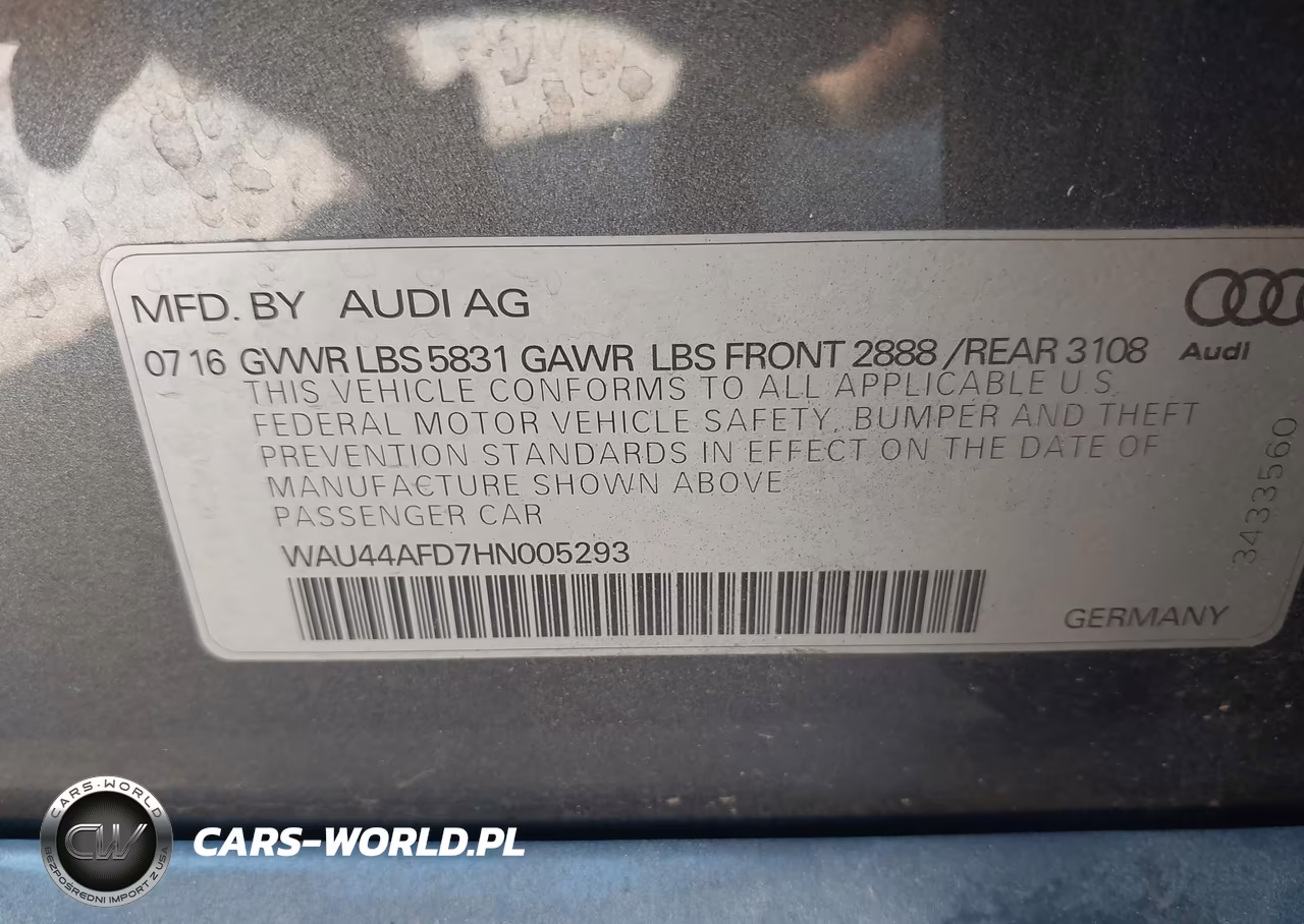 2017 Audi A8 L 3.0T VIN:WAU44AFD7HN005293 - 9
