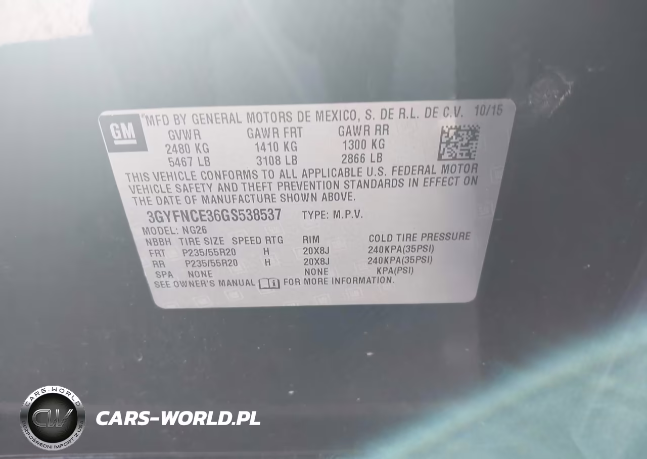 2016 Cadillac Srx Performance Collection VIN:3GYFNCE36GS538537 - 9