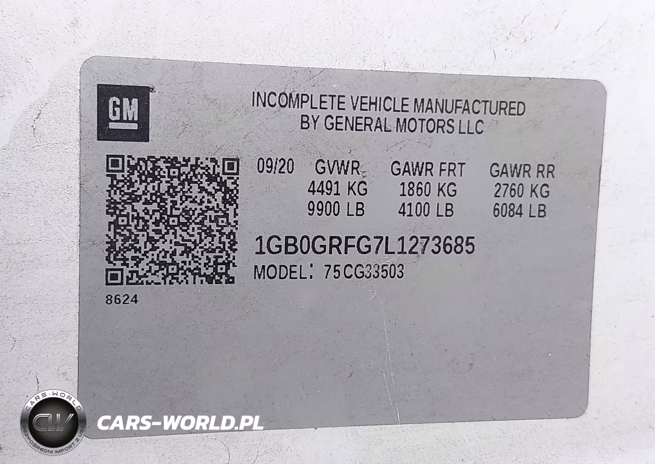 2020 Chevrolet Express Cutaway Work Van VIN:1GB0GRFG7L1273685 - 9