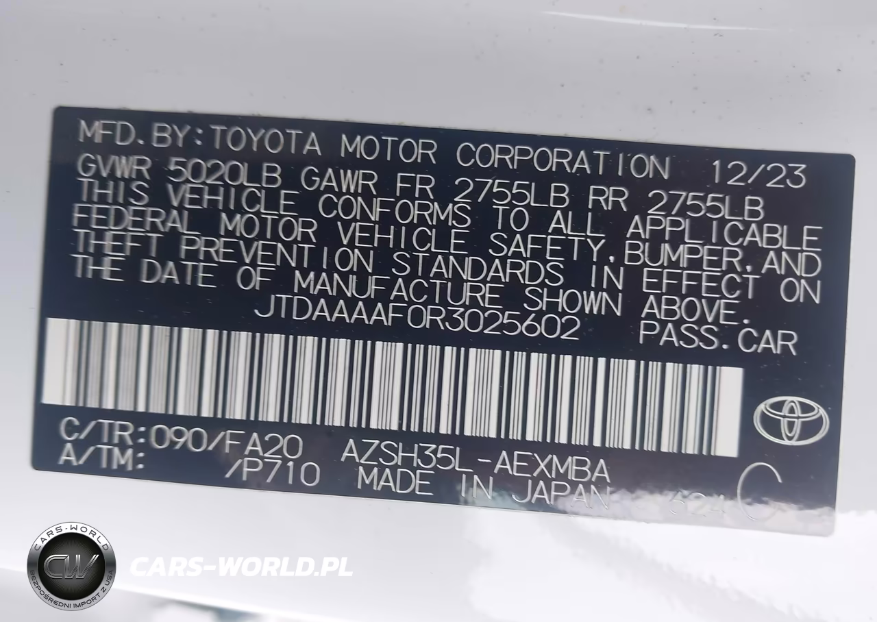 2024 Toyota Crown Xle VIN:JTDAAAAF0R3025602 - 9