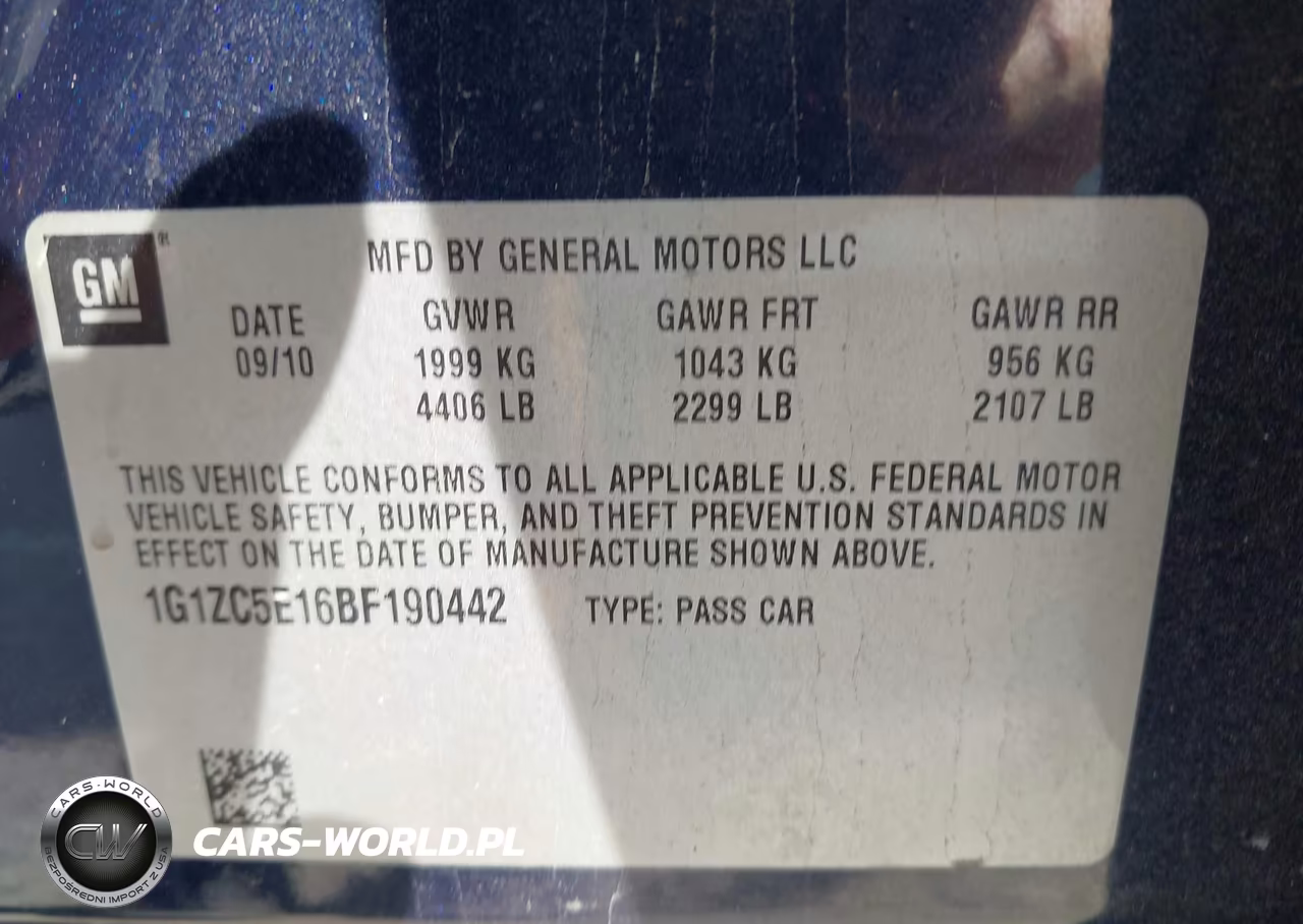 2011 Chevrolet Malibu 1Lt VIN:1G1ZC5E16BF190442 - 9