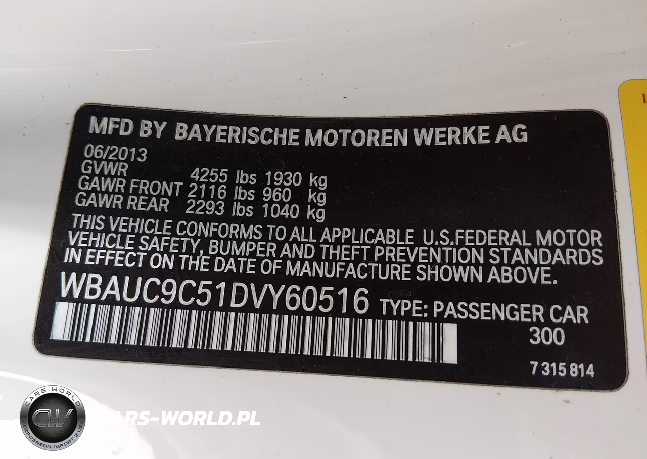 2013 BMW 135I VIN:WBAUC9C51DVY60516 - 9