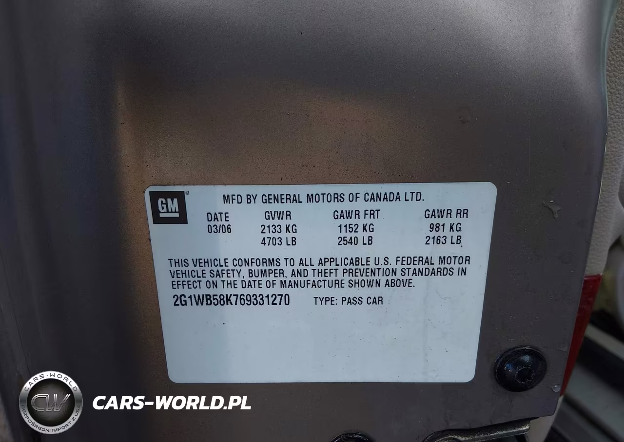 2006 Chevrolet Impala Ls VIN:2G1WB58K769331270 - 9