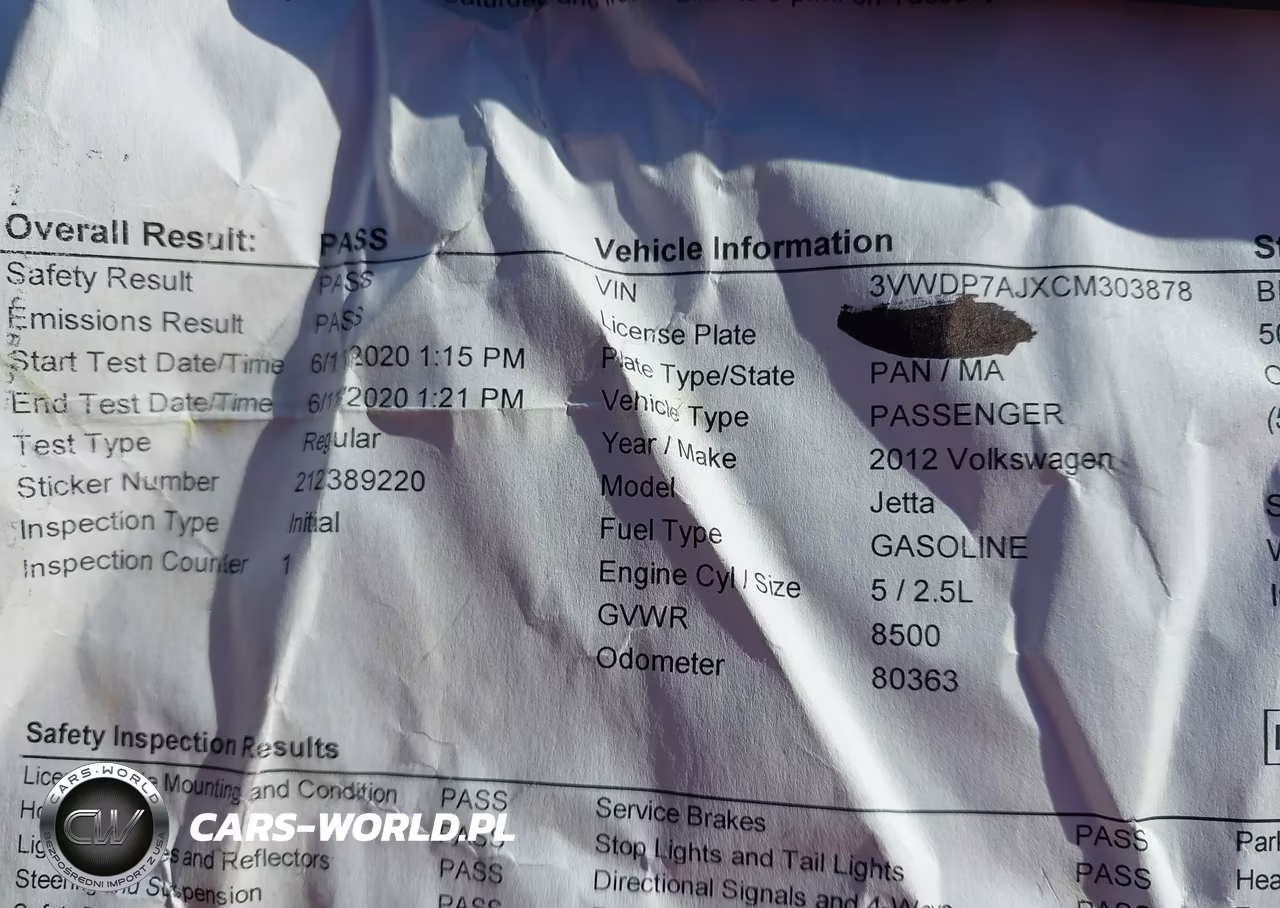 2012 Volkswagen Jetta 2.5L Se VIN:3VWDP7AJXCM303878 - 15