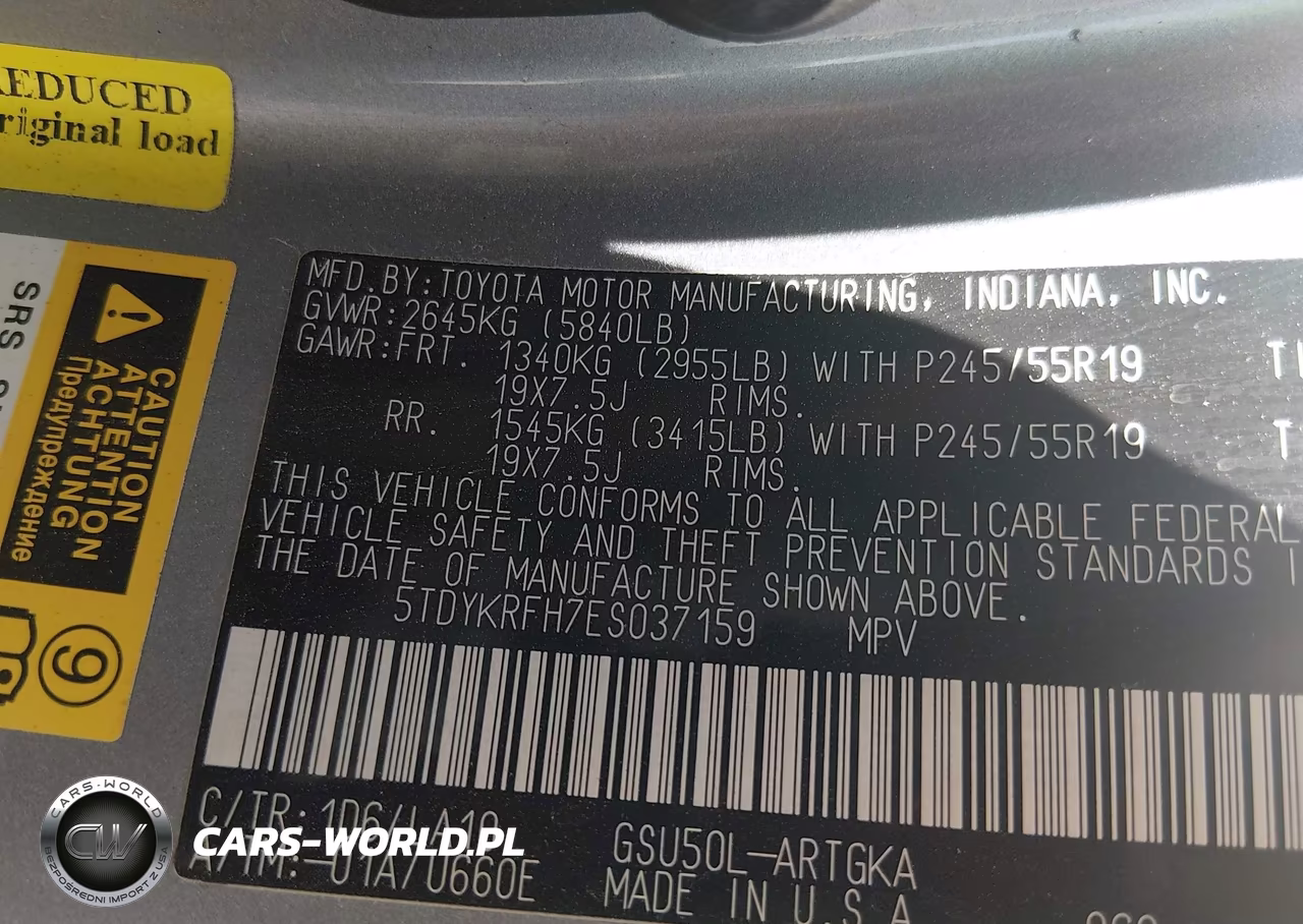 2014 Toyota Highlander Limited V6 VIN:5TDYKRFH7ES037159 - 9