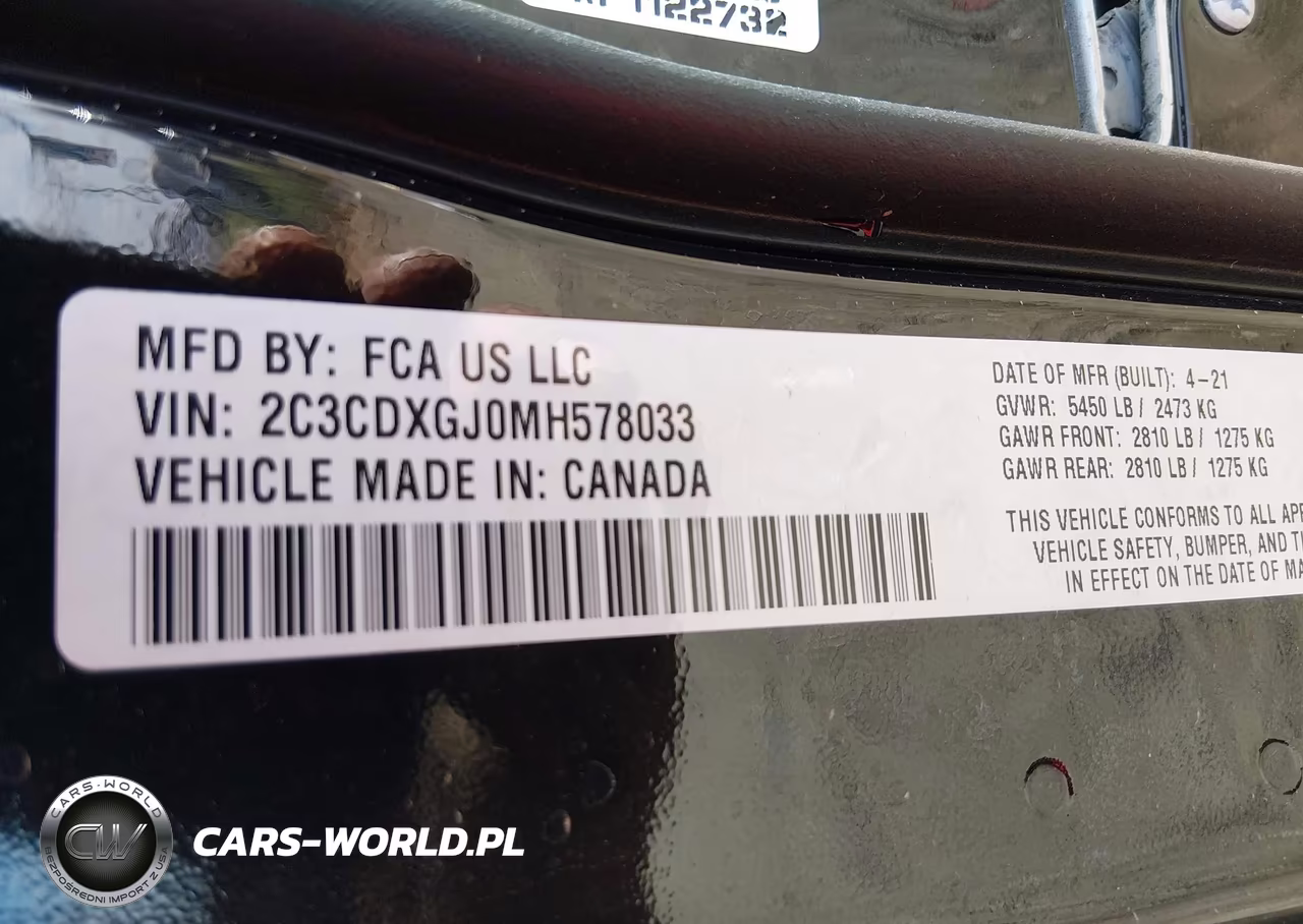 2021 Dodge Charger Scat Pack Rwd VIN:2C3CDXGJ0MH578033 - 9