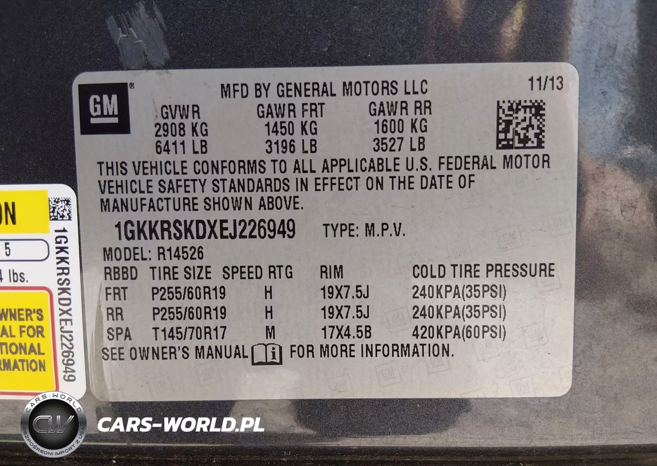 2014 GMC Acadia Slt VIN:1GKKRSKDXEJ226949 - 9