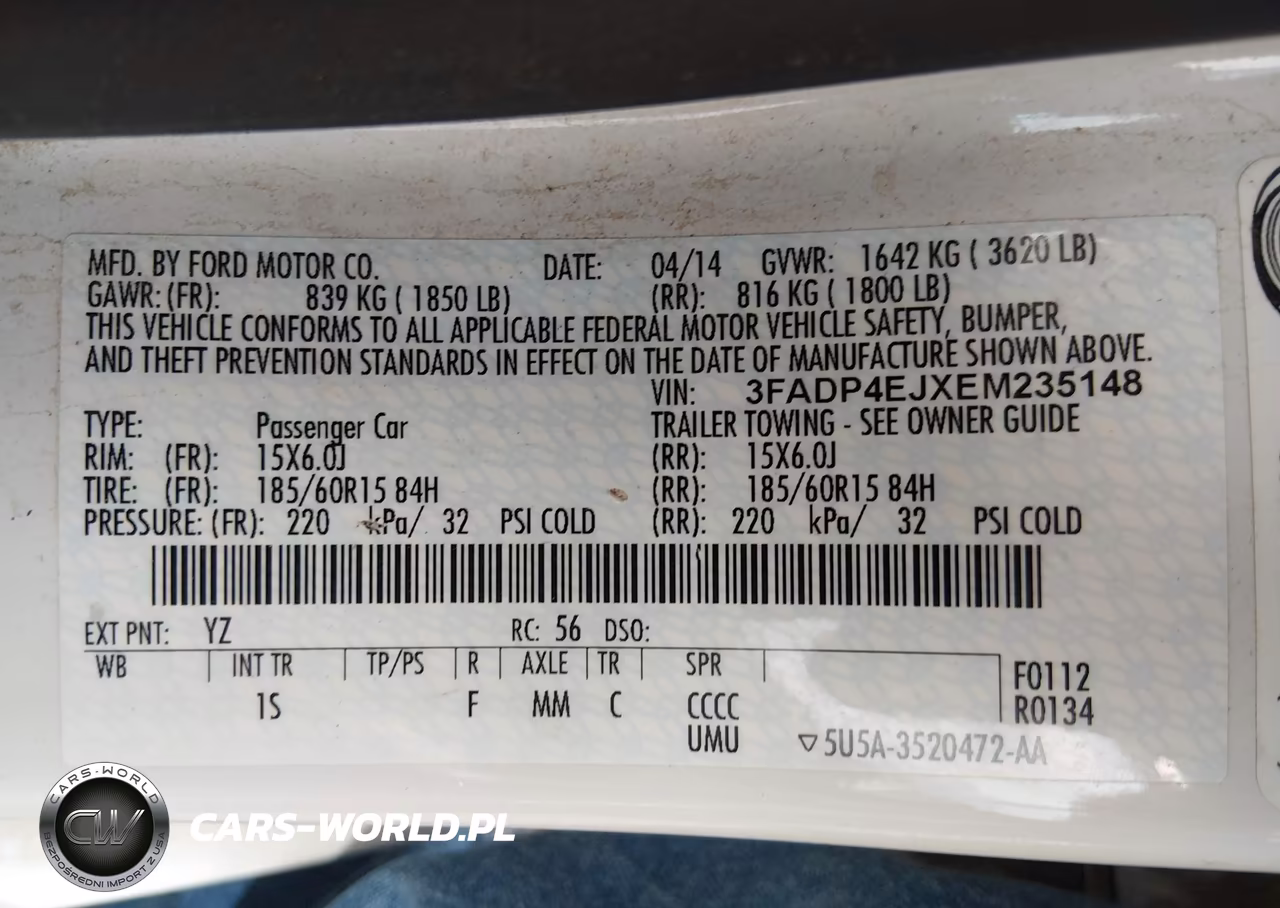 2014 Ford Fiesta Se VIN:3FADP4EJXEM235148 - 9
