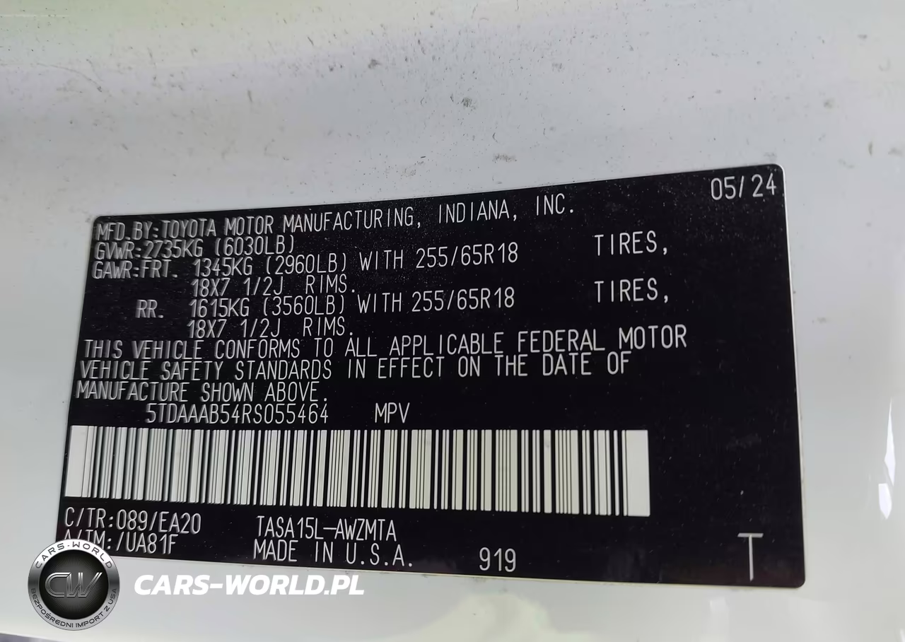2024 Toyota Grand Highlander Xle VIN:5TDAAAB54RS055464 - 9