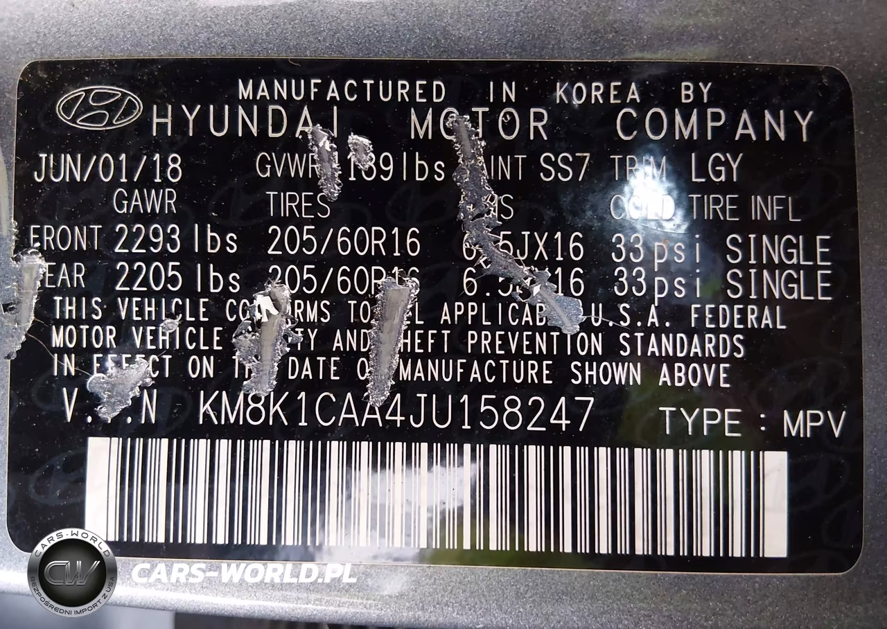 2018 Hyundai Kona Se VIN:KM8K1CAA4JU158247 - 9