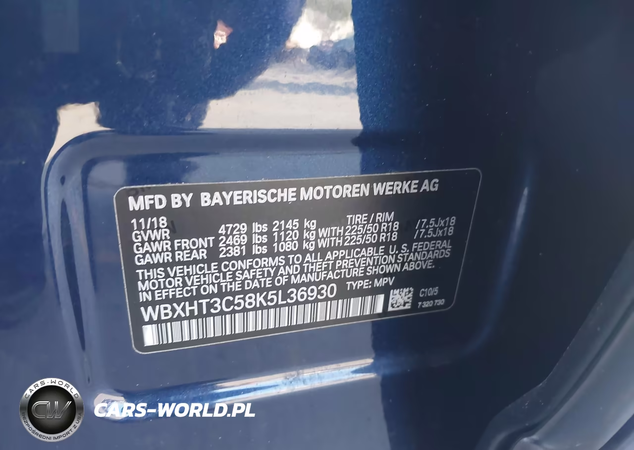 2019 BMW X1 xDrive28I VIN:WBXHT3C58K5L36930 - 9