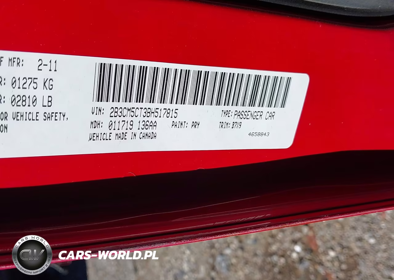 2011 Dodge Charger R-T VIN:2B3CM5CT3BH517815 - 9