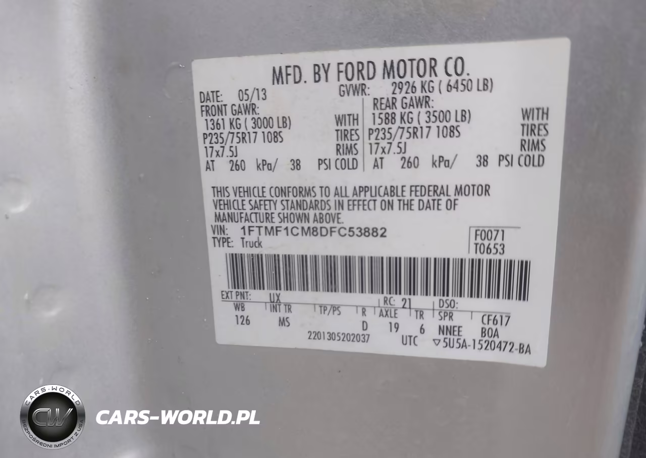 2013 Ford F-150 Xlt VIN:1FTMF1CM8DFC53882 - 9