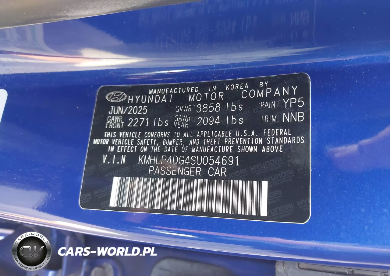 2025 Hyundai Elantra Limited VIN:KMHLP4DG4SU054691 - 9