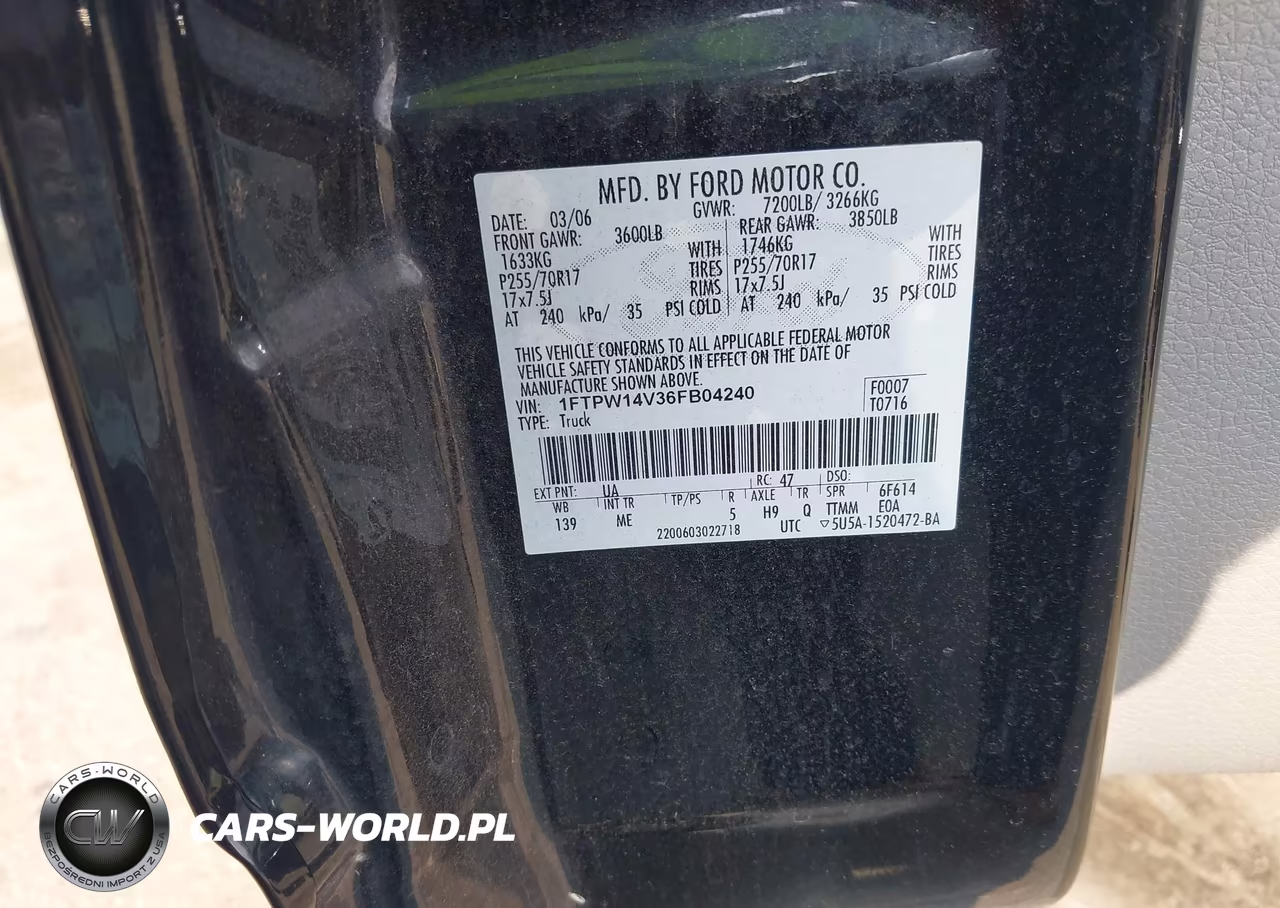 2006 Ford F150 Supercrew VIN:1FTPW14V36FB04240 - 9