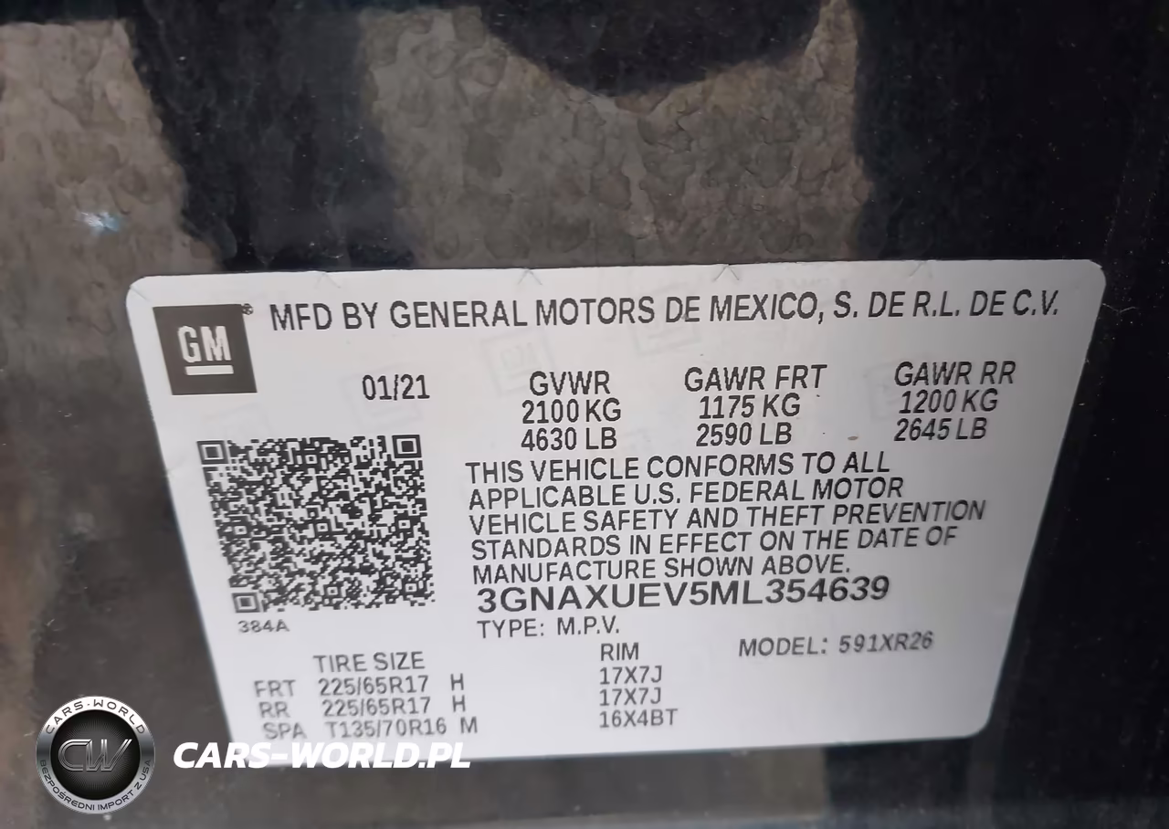 2021 Chevrolet Equinox Awd Lt VIN:3GNAXUEV5ML354639 - 9