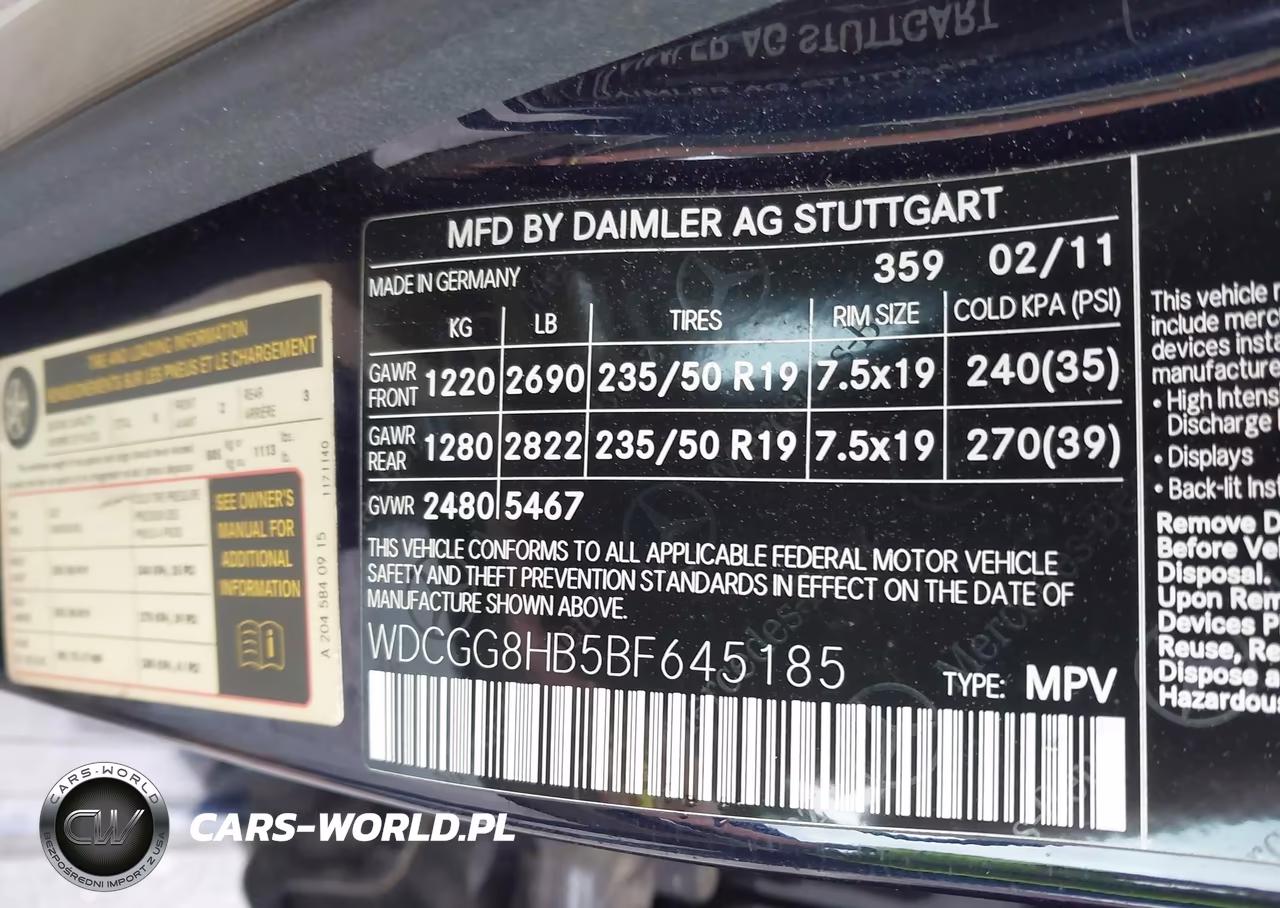 2011 Mercedes-Benz Glk 350 4Matic VIN:WDCGG8HB5BF645185 - 9
