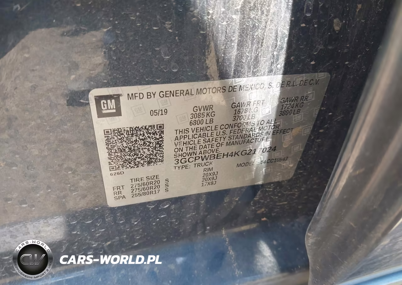 2019 Chevrolet Silverado 1500 Custom VIN:3GCPWBEH4KG217024 - 9