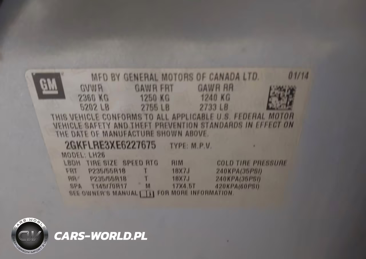 2014 GMC Terrain Sle-2 VIN:2GKFLRE3XE6227675 - 9