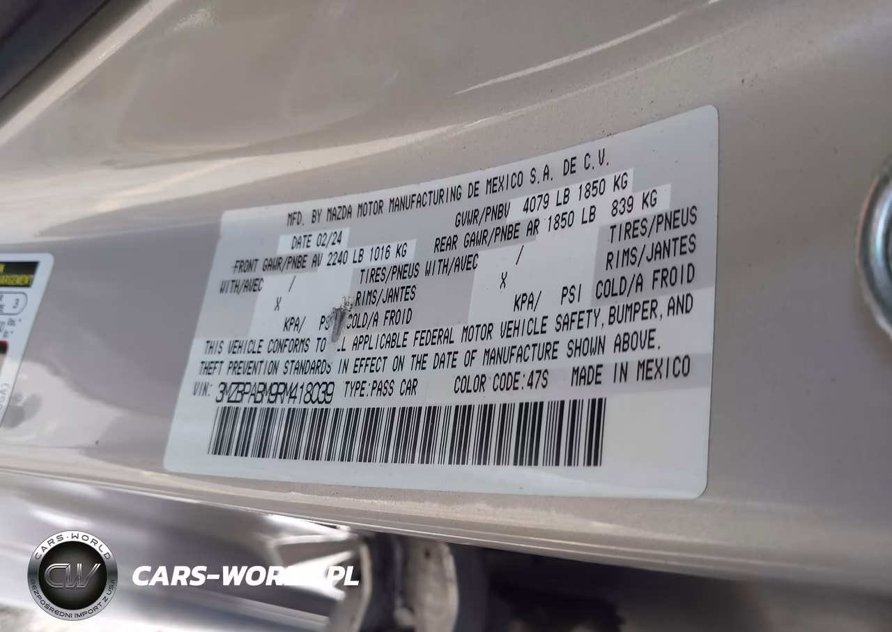 2024 Mazda Mazda3 2.5 S Select Sport VIN:3MZBPABM9RM418039 - 9