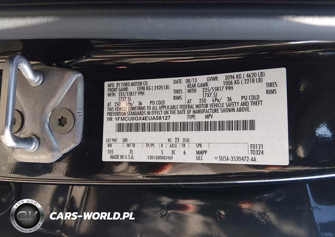 2014 Ford Escape Se VIN:1FMCU0GX4EUA58127 - 9