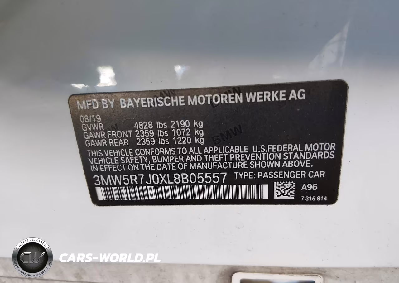 2020 BMW 330I xDrive VIN:3MW5R7J0XL8B05557 - 9