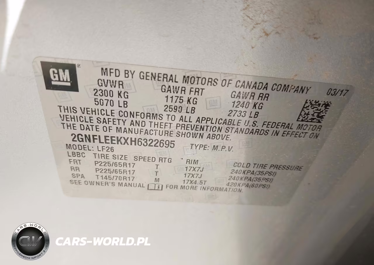 2017 Chevrolet Equinox Ls VIN:2GNFLEEKXH6322695 - 9