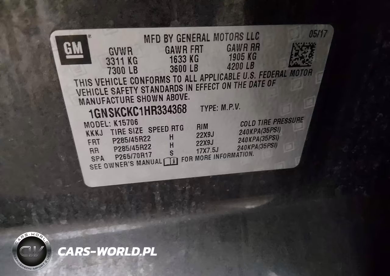 2017 Chevrolet Tahoe Premier VIN:1GNSKCKC1HR334368 - 9