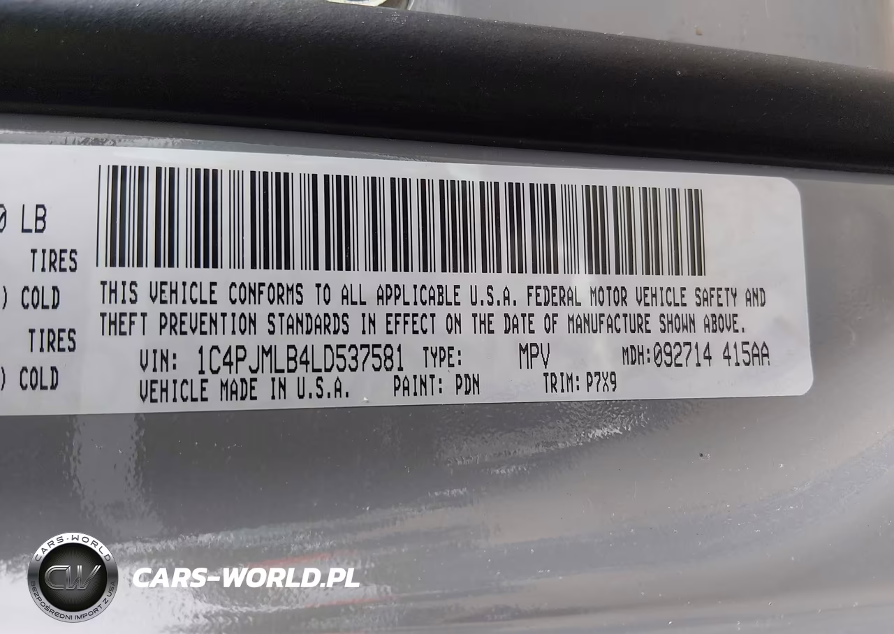 2020 Jeep Cherokee Latitude Plus 4X4 VIN:1C4PJMLB4LD537581 - 9