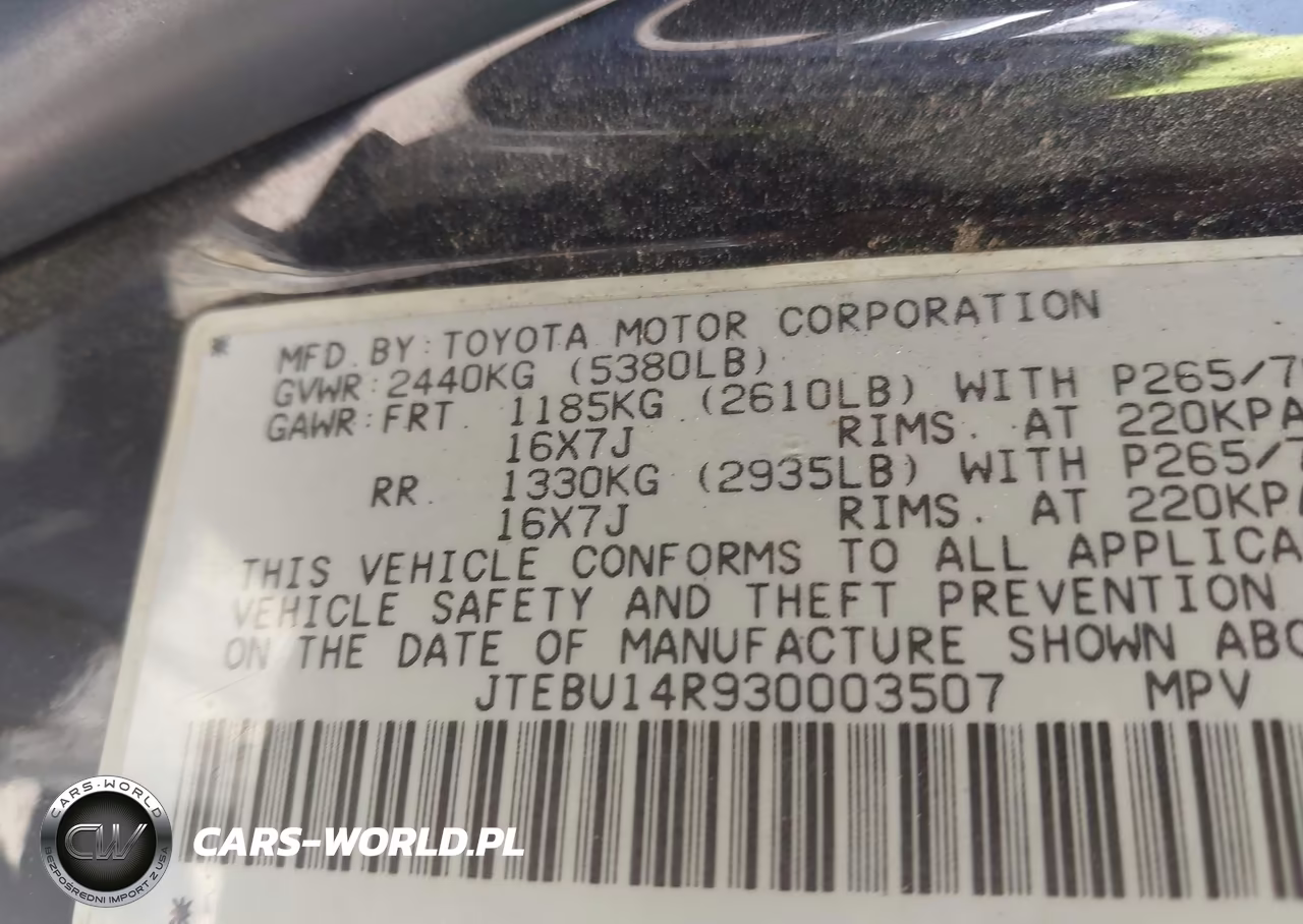 2003 Toyota 4Runner Sr5 V6 VIN:JTEBU14R930003507 - 9