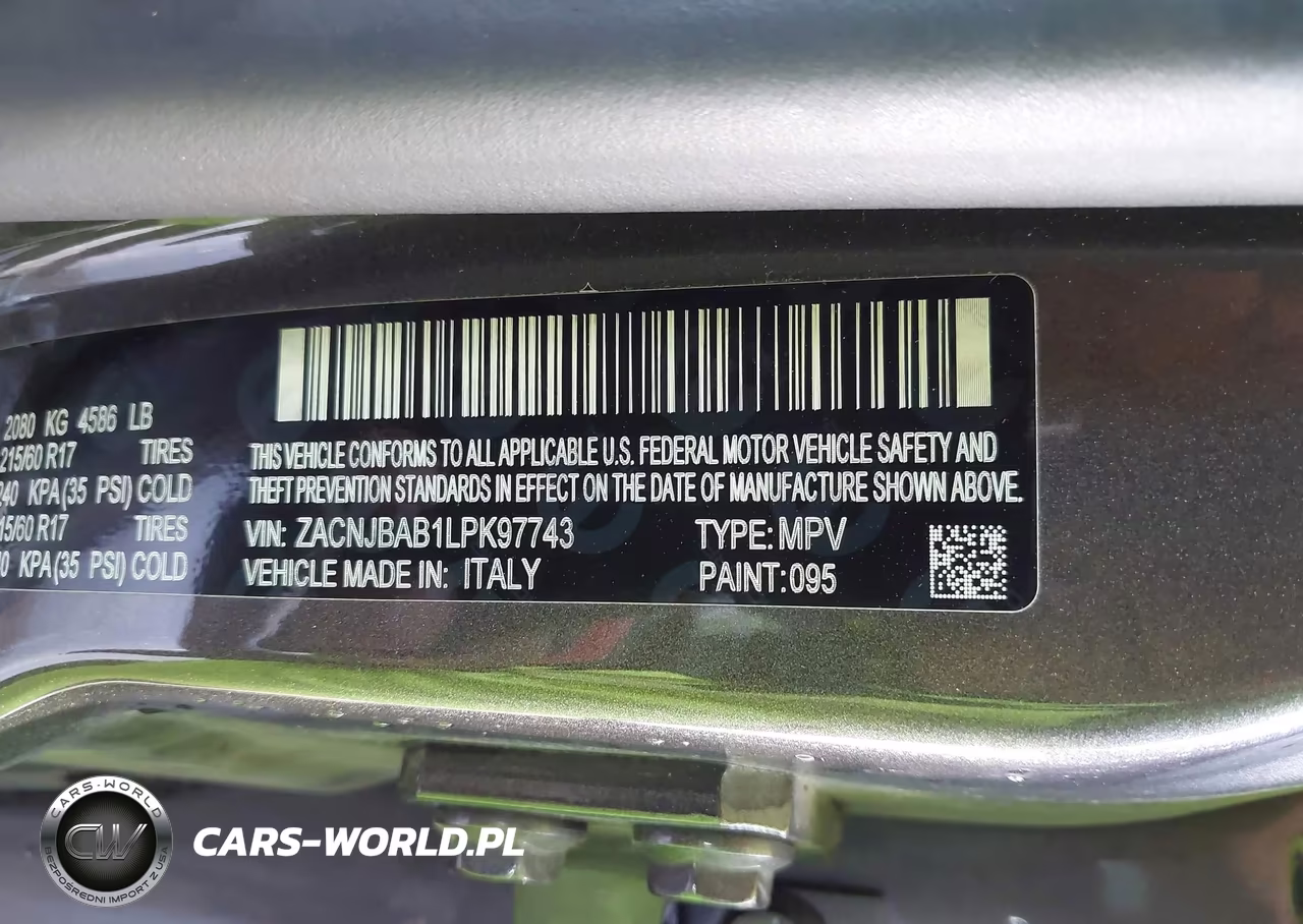 2020 Jeep Renegade Sport 4X4 VIN:ZACNJBAB1LPK97743 - 9