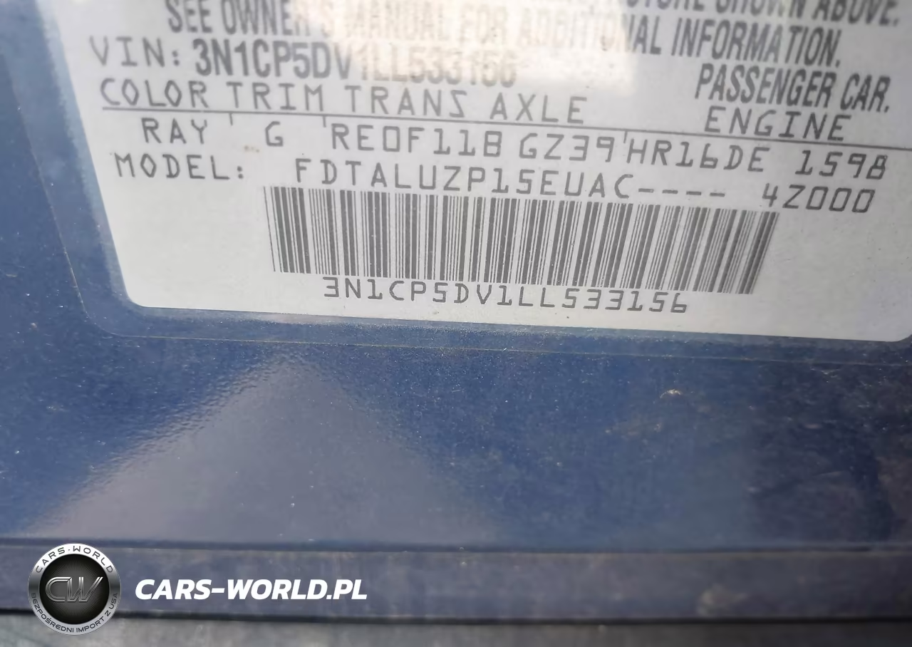 2020 Nissan Kicks Sr Xtronic Cvt VIN:3N1CP5DV1LL533156 - 9