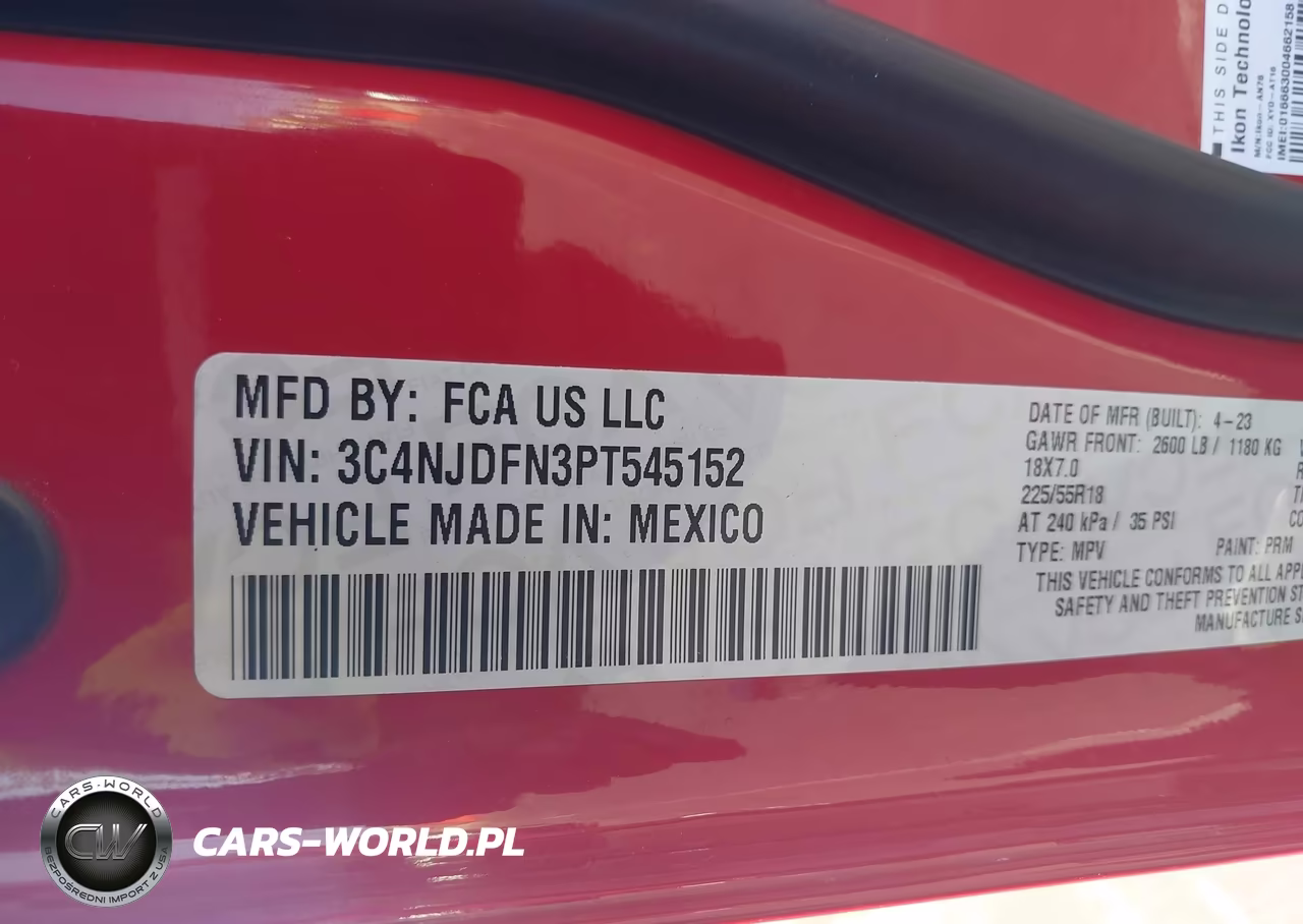 2023 Jeep Compass Latitude Lux Fwd VIN:3C4NJDFN3PT545152 - 9
