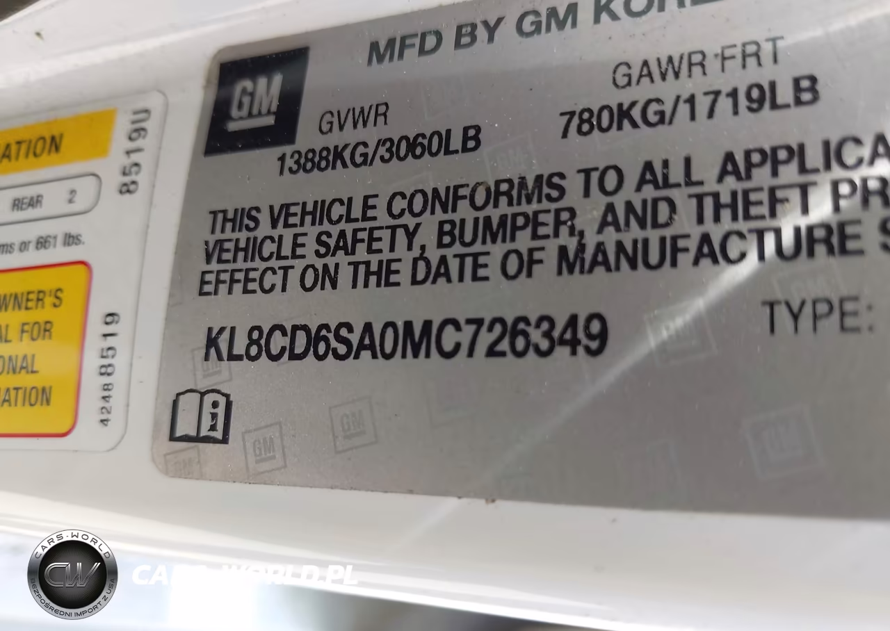 2021 Chevrolet Spark Fwd 1Lt Automatic VIN:KL8CD6SA0MC726349 - 9