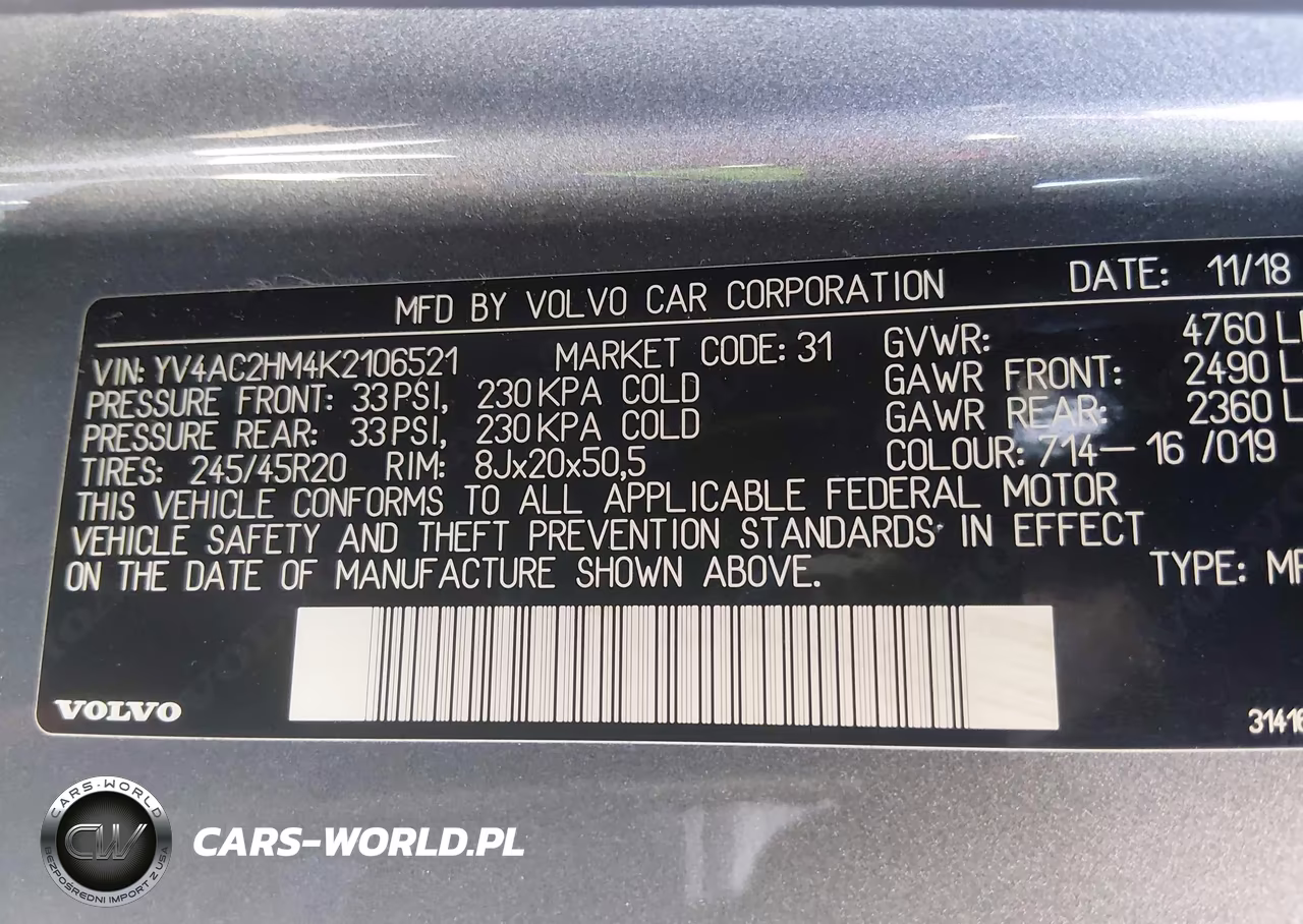 2019 Volvo Xc40 T4 R-Design VIN:YV4AC2HM4K2106521 - 9