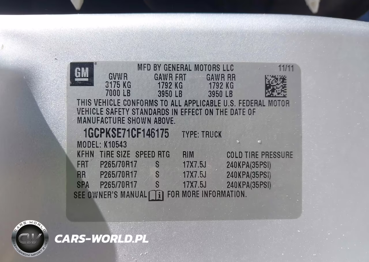 2012 Chevrolet Silverado 1500 Lt VIN:1GCPKSE71CF146175 - 9