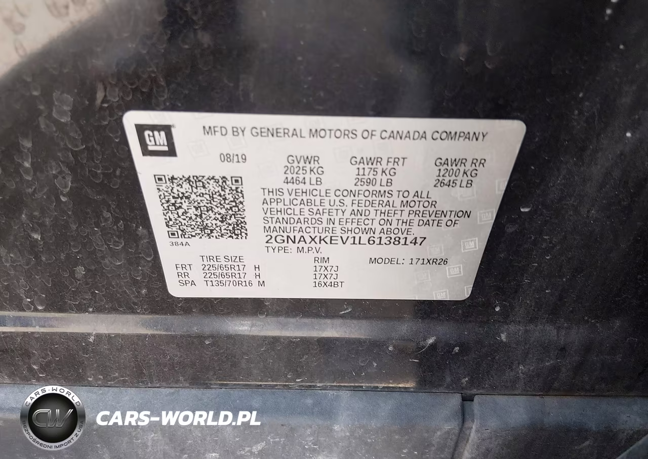 2020 Chevrolet Equinox Fwd Lt 1.5L Turbo VIN:2GNAXKEV1L6138147 - 9