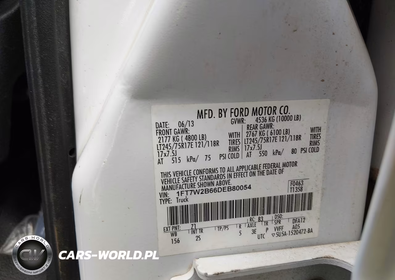 2013 Ford F-250 Xl VIN:1FT7W2B66DEB80054 - 8