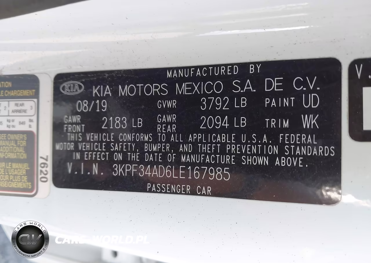2020 Kia Forte Gt-Line VIN:3KPF34AD6LE167985 - 9