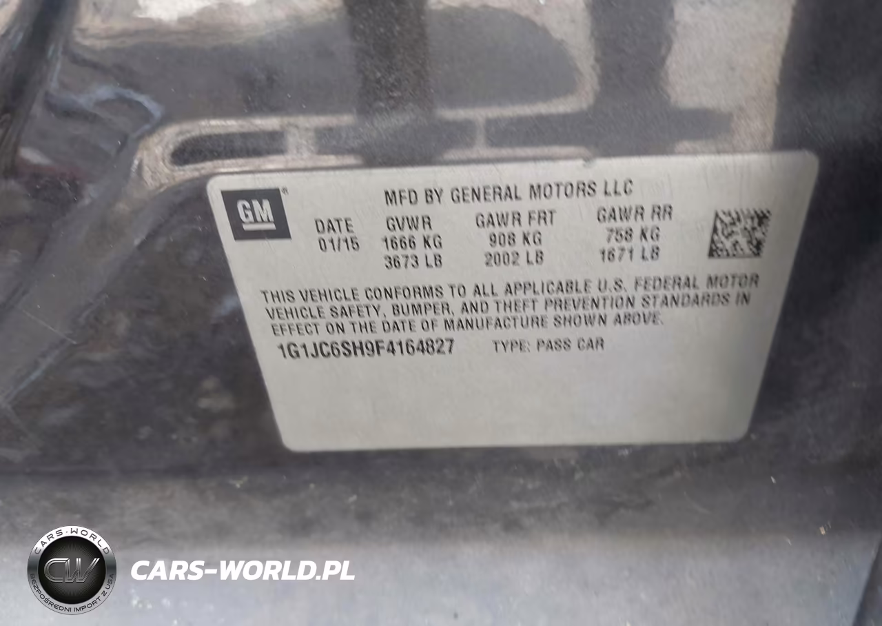 2015 Chevrolet Sonic Lt Auto VIN:1G1JC6SH9F4164827 - 9